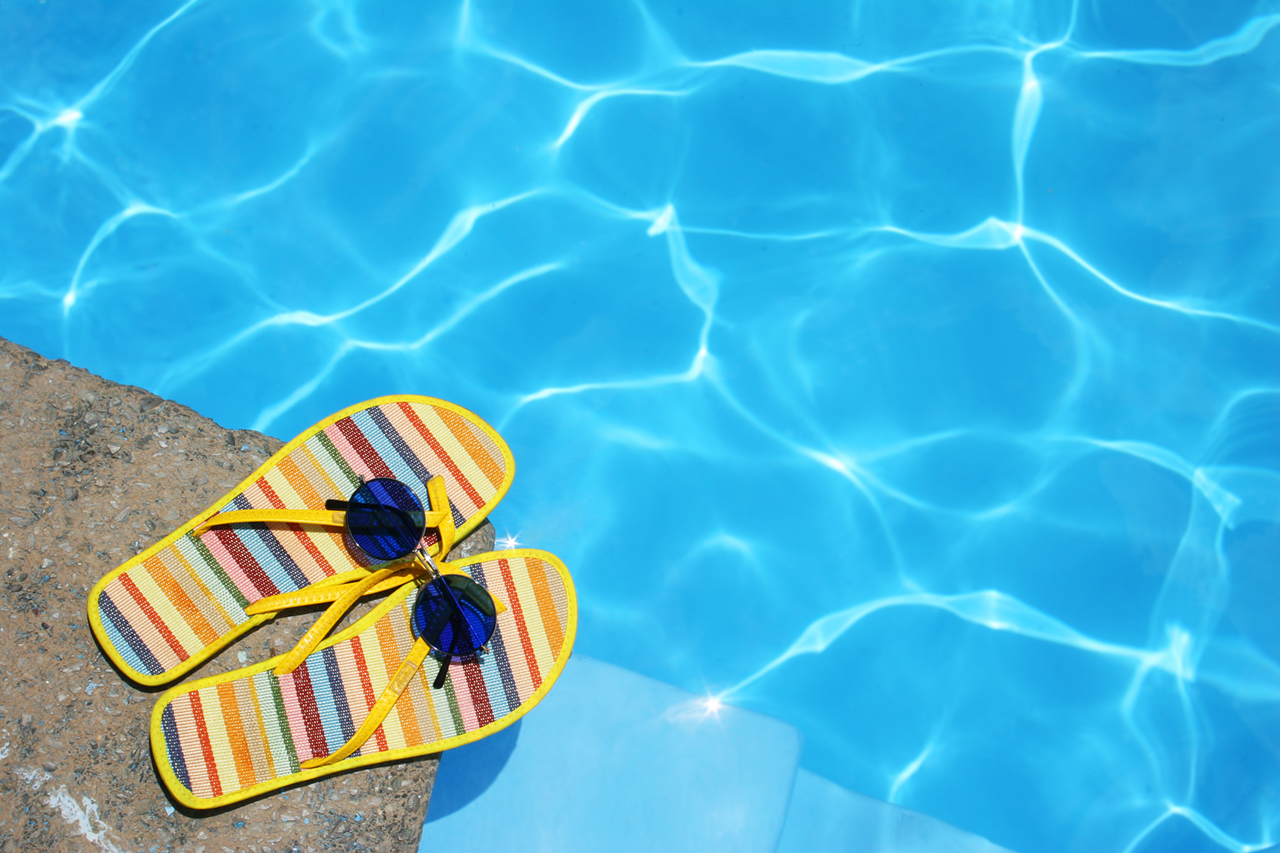 sandals-By-Pool